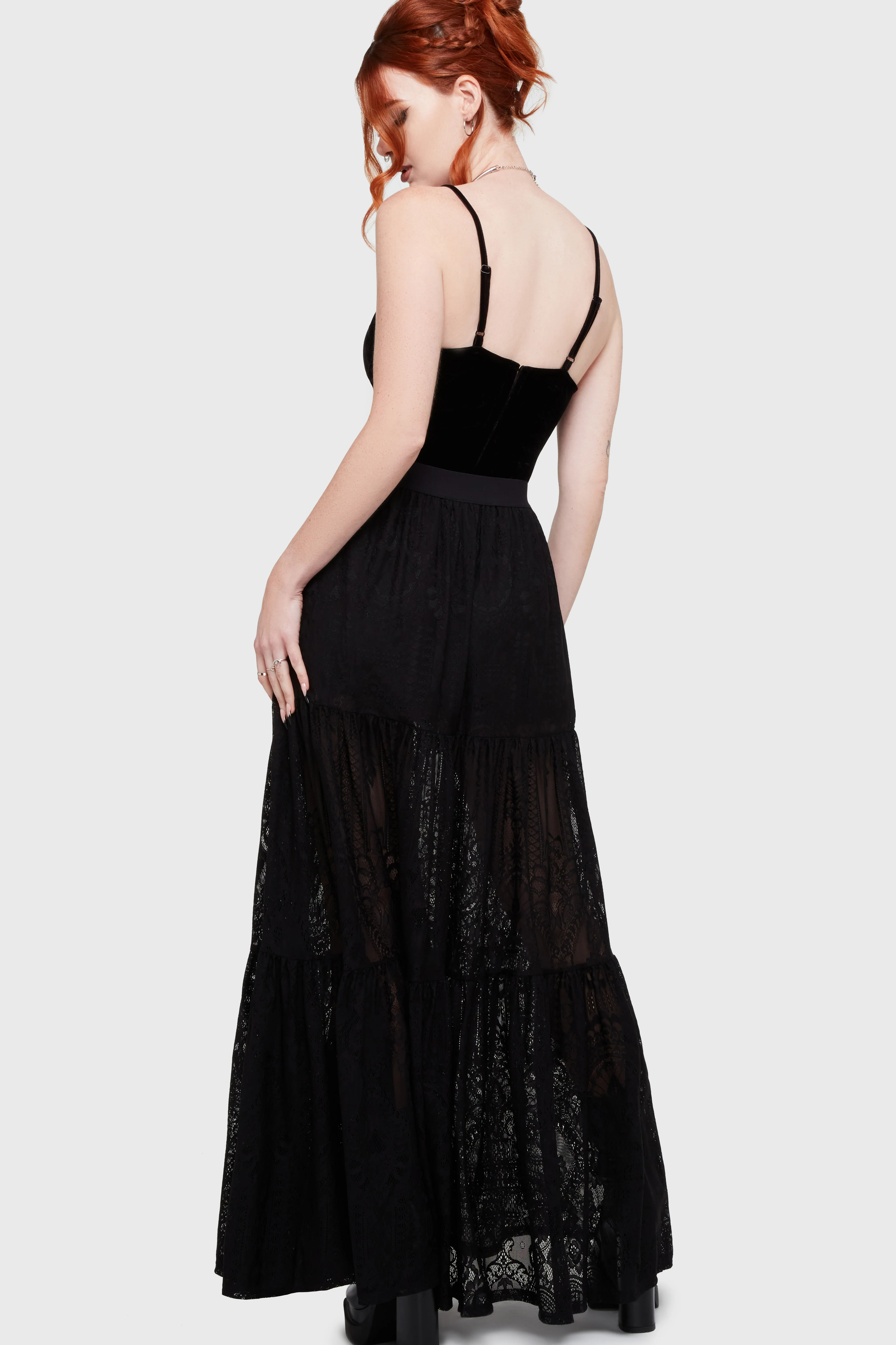 Kiss Of Night Maxi Skirt - Image 4