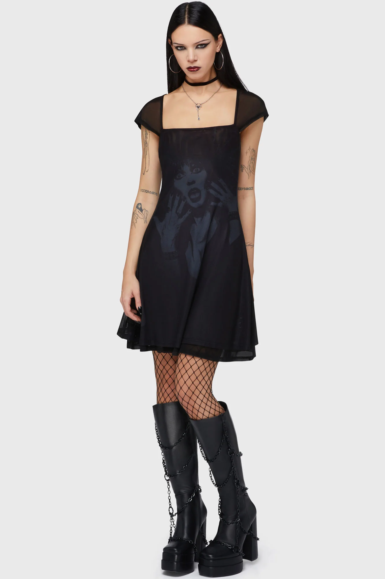 Mistress Of The Dark Skater Dress - Image 3
