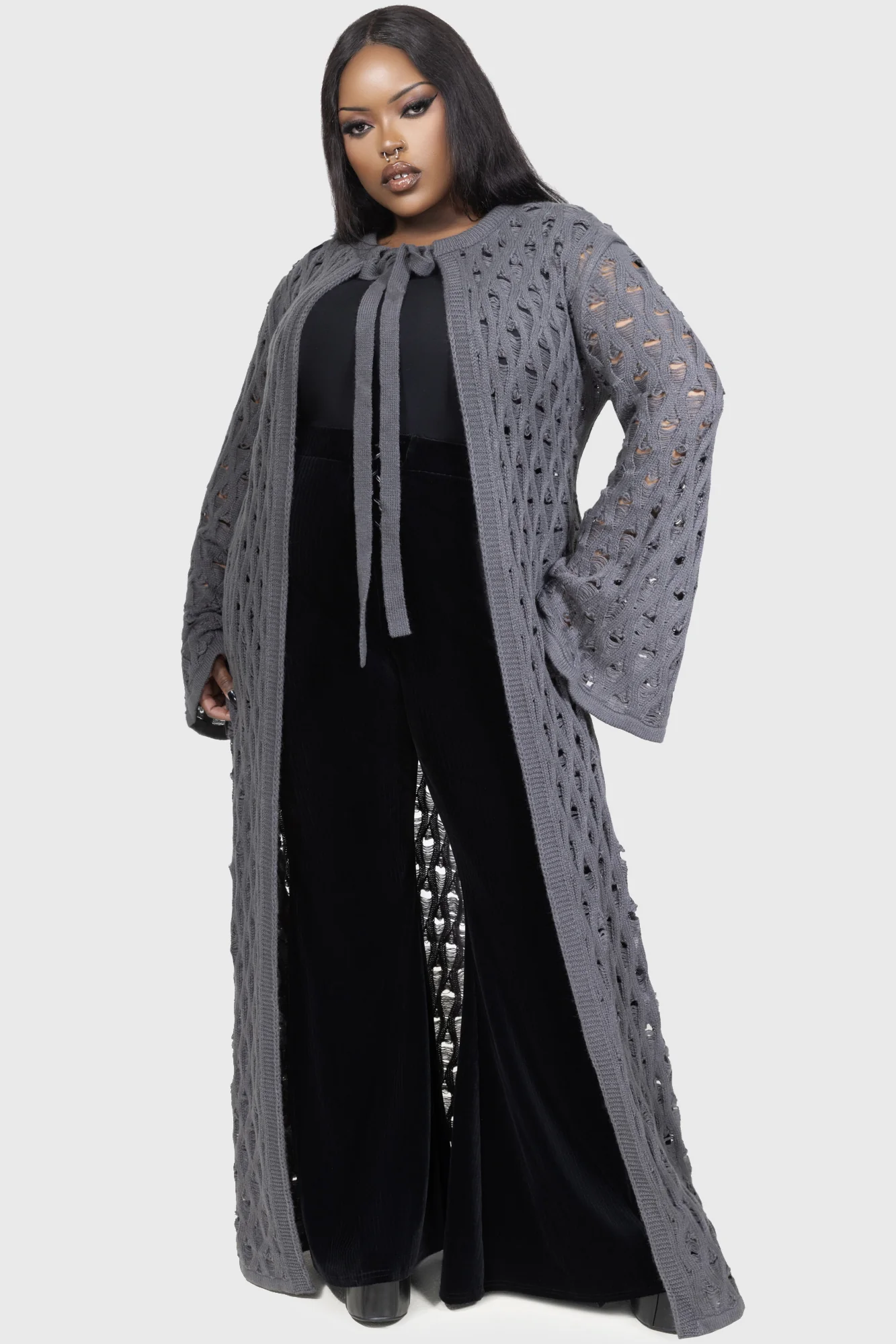 Nymeria Cardigan [GREY] - Image 4