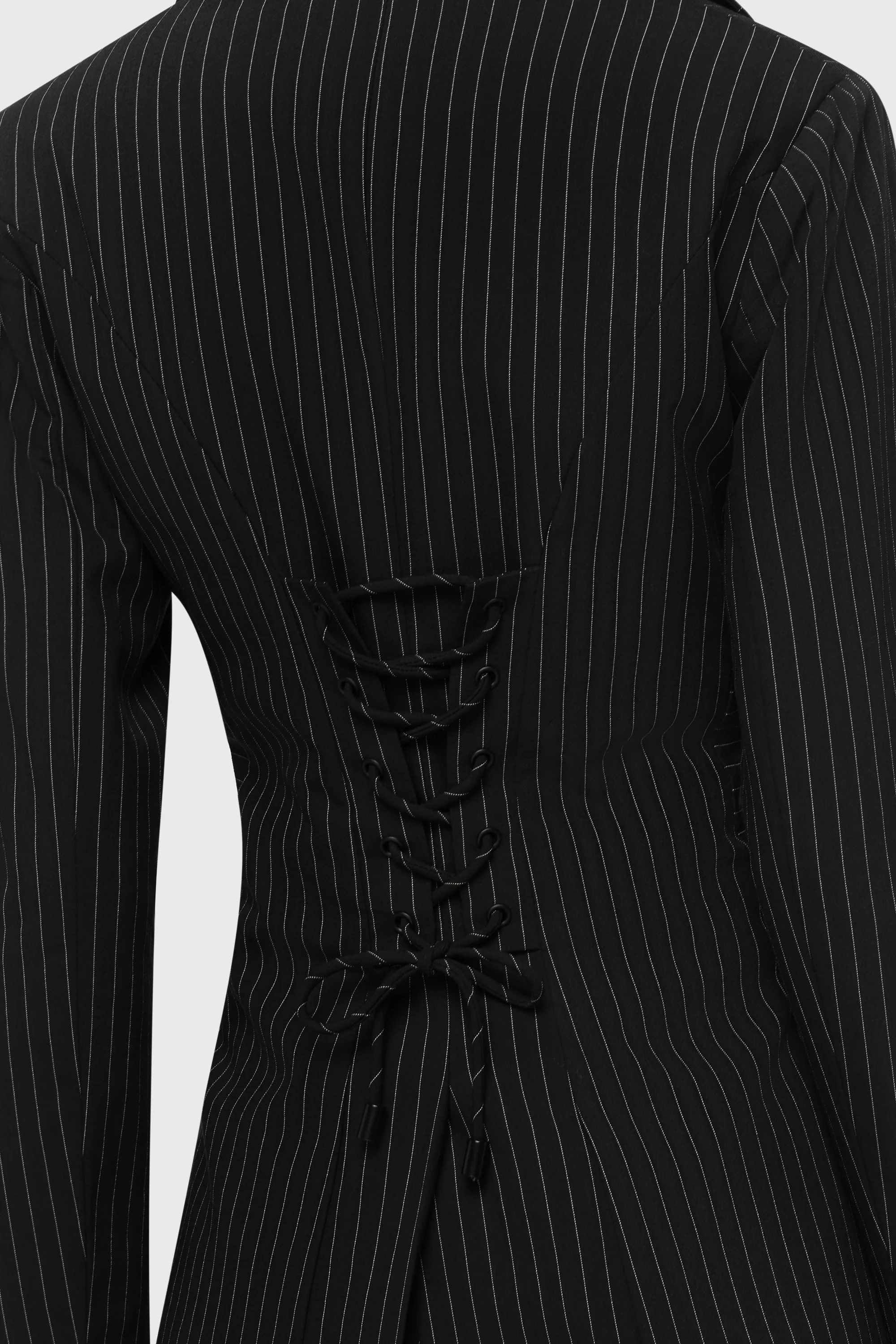 Oblivienne Jacket [Black Pinstripe] - Image 3