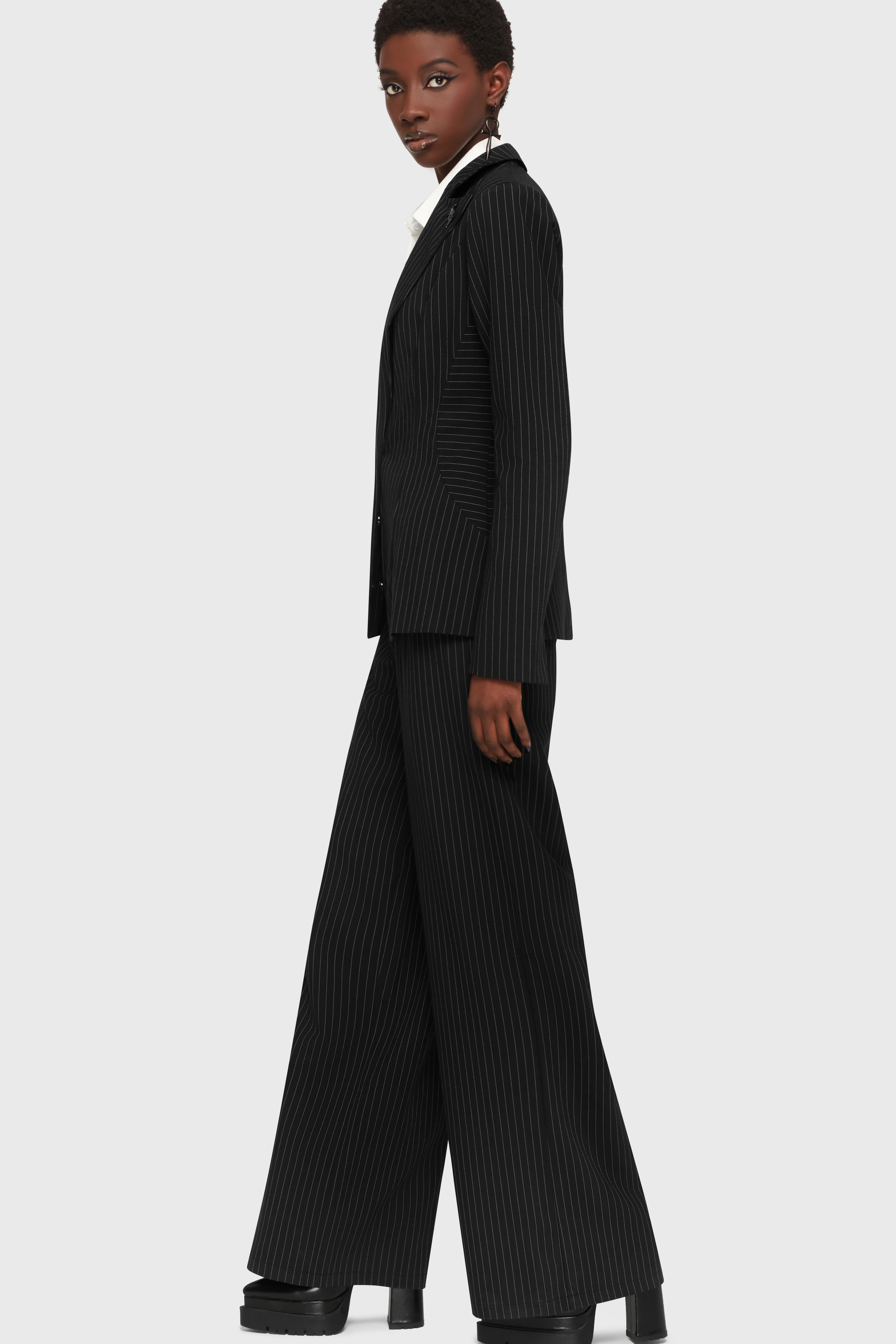 Oblivienne Jacket [Black Pinstripe] - Image 5