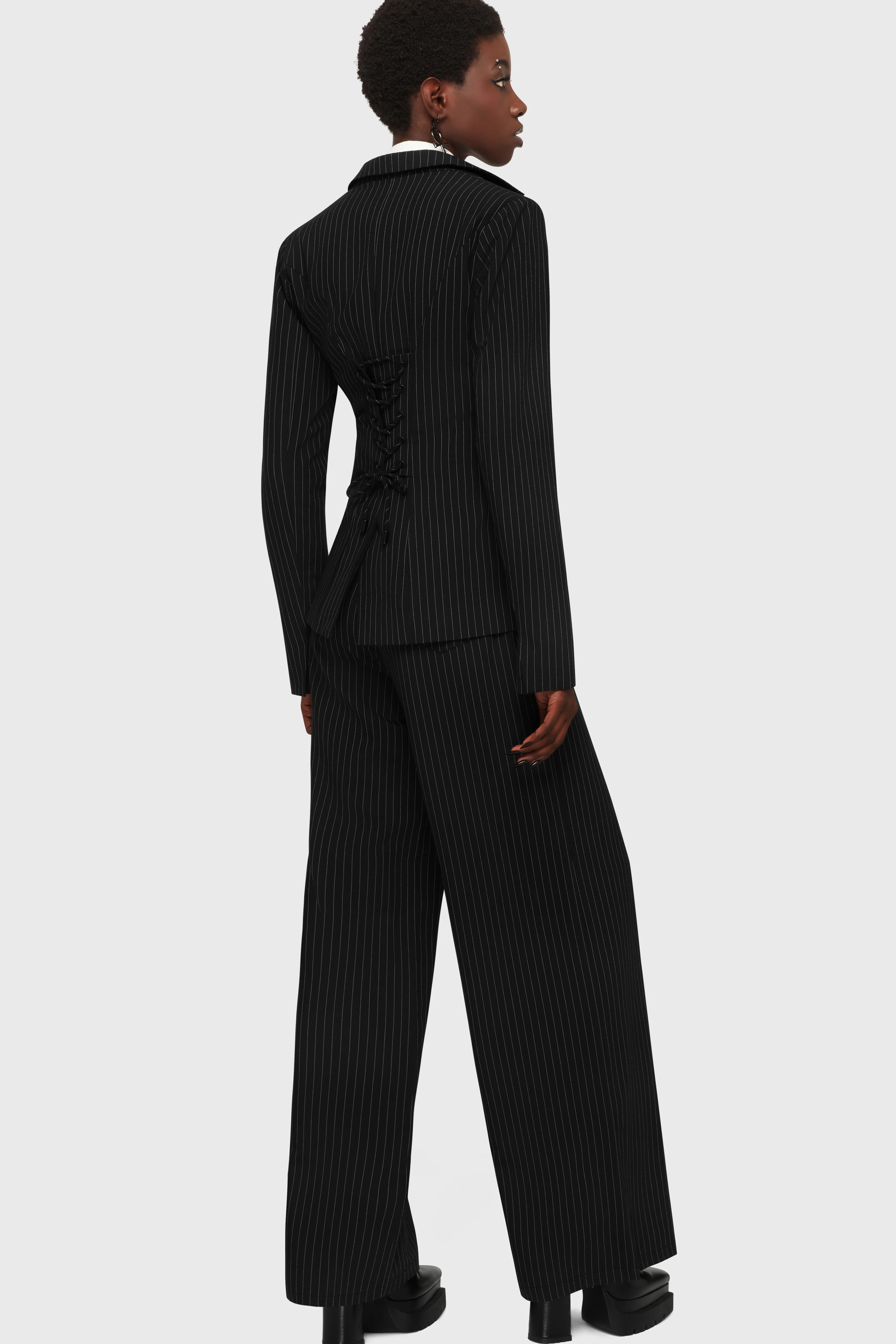 Oblivienne Jacket [Black Pinstripe] - Image 6