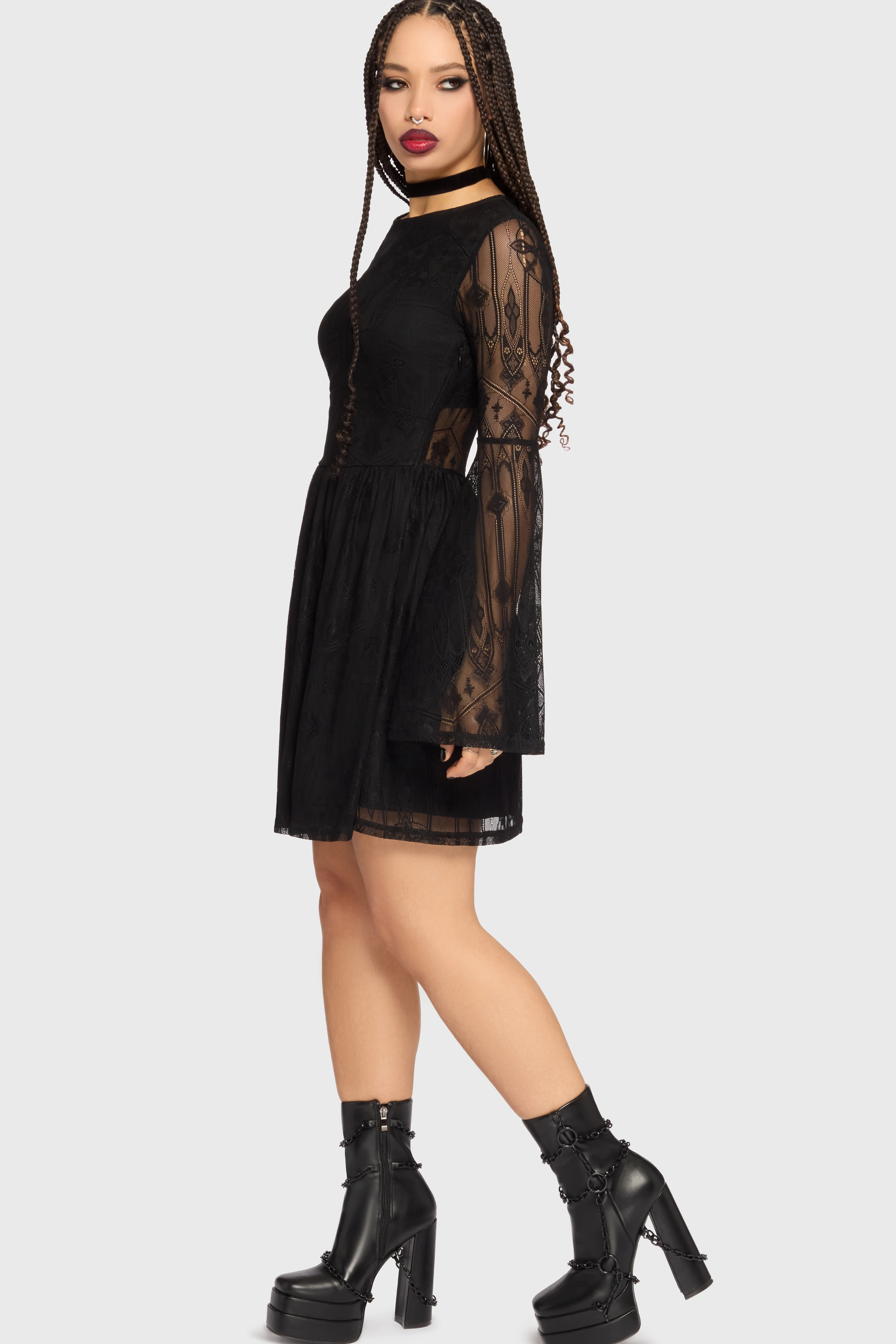 Obscura Sanctum Mini Dress - Image 4