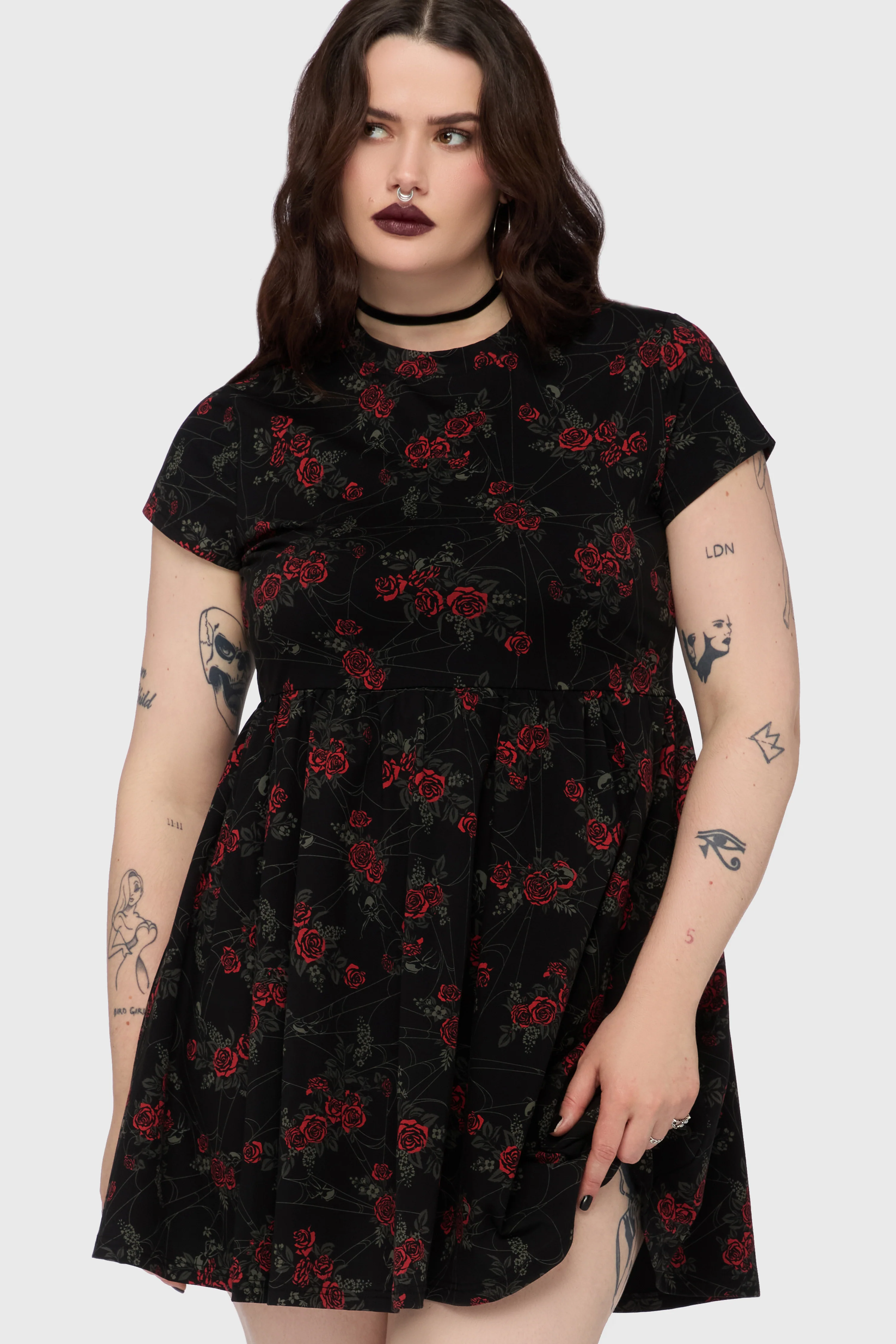Poisoned Rose Mini Dress - Image 4
