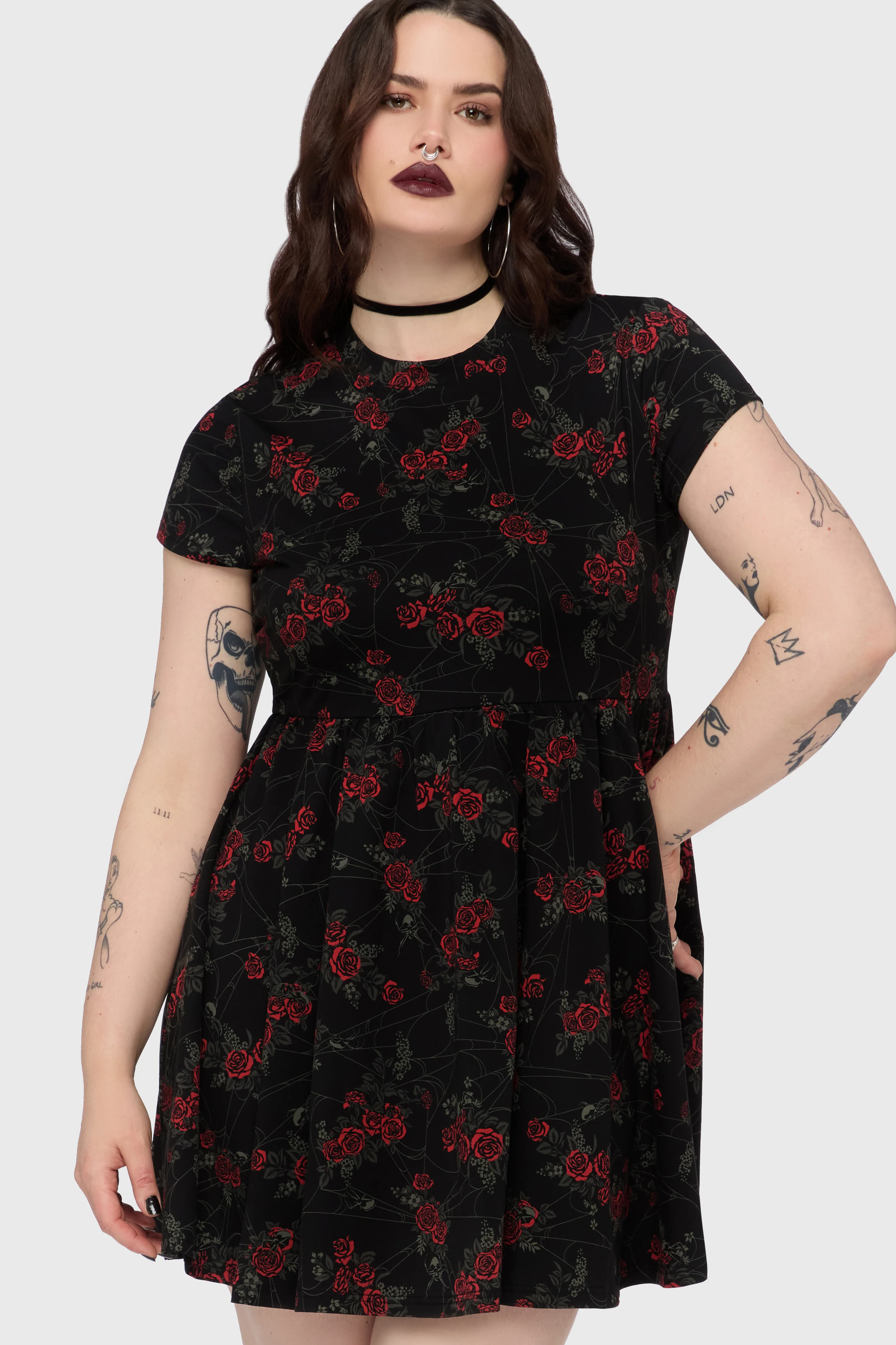 Poisoned Rose Mini Dress - Image 7