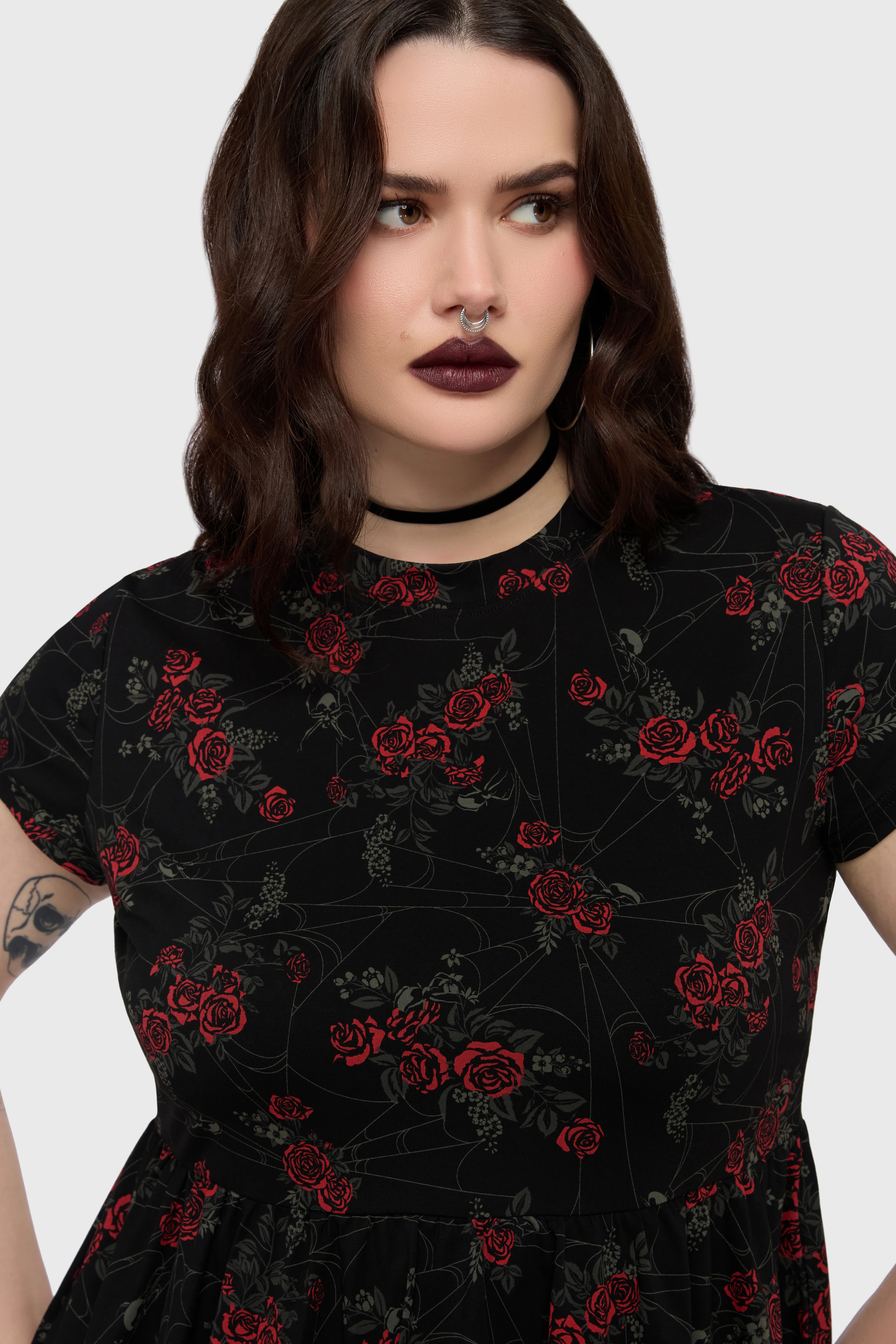 Poisoned Rose Mini Dress - Image 8