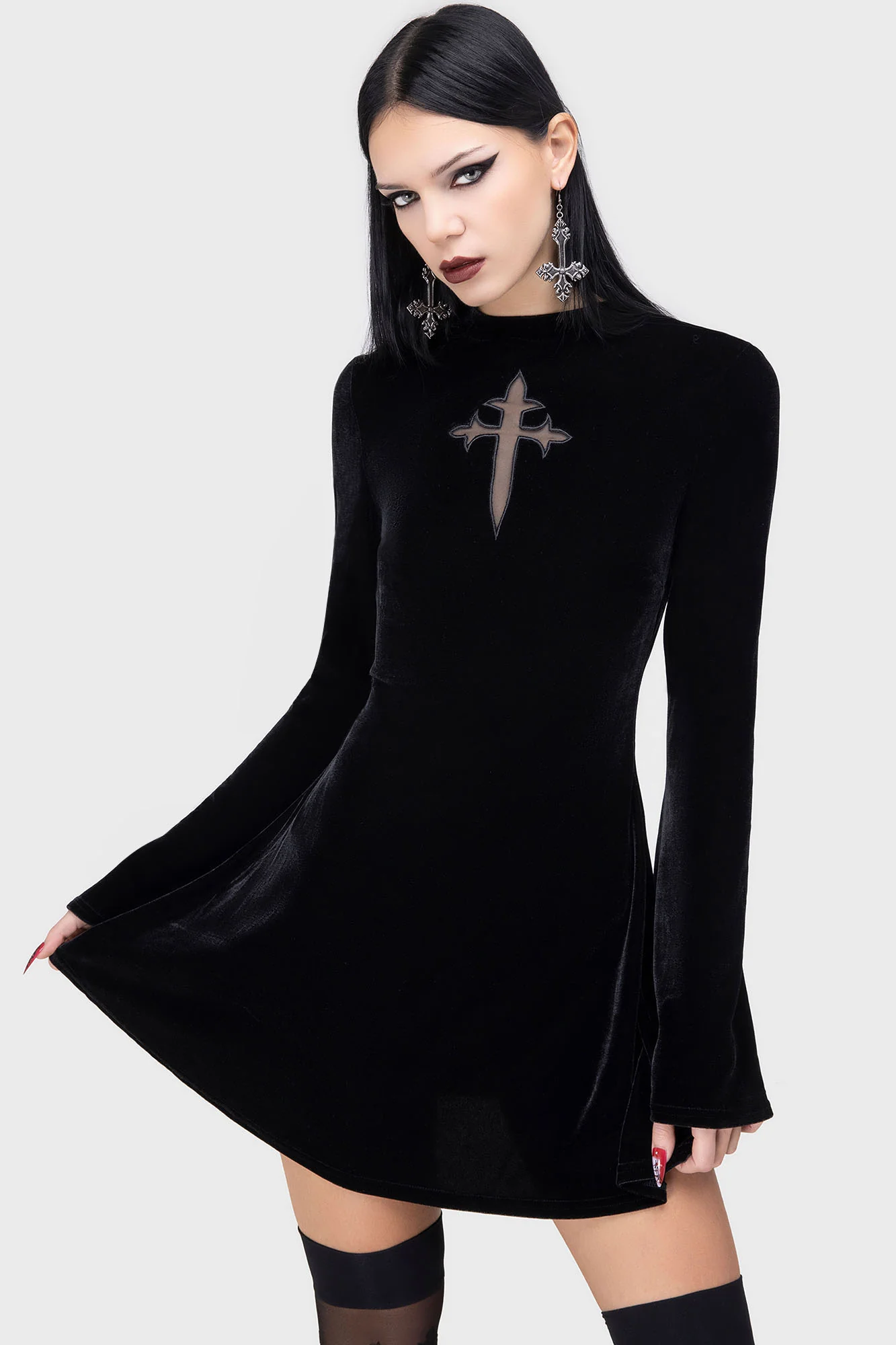 Serenade Of Shadows Mini Dress - Image 2