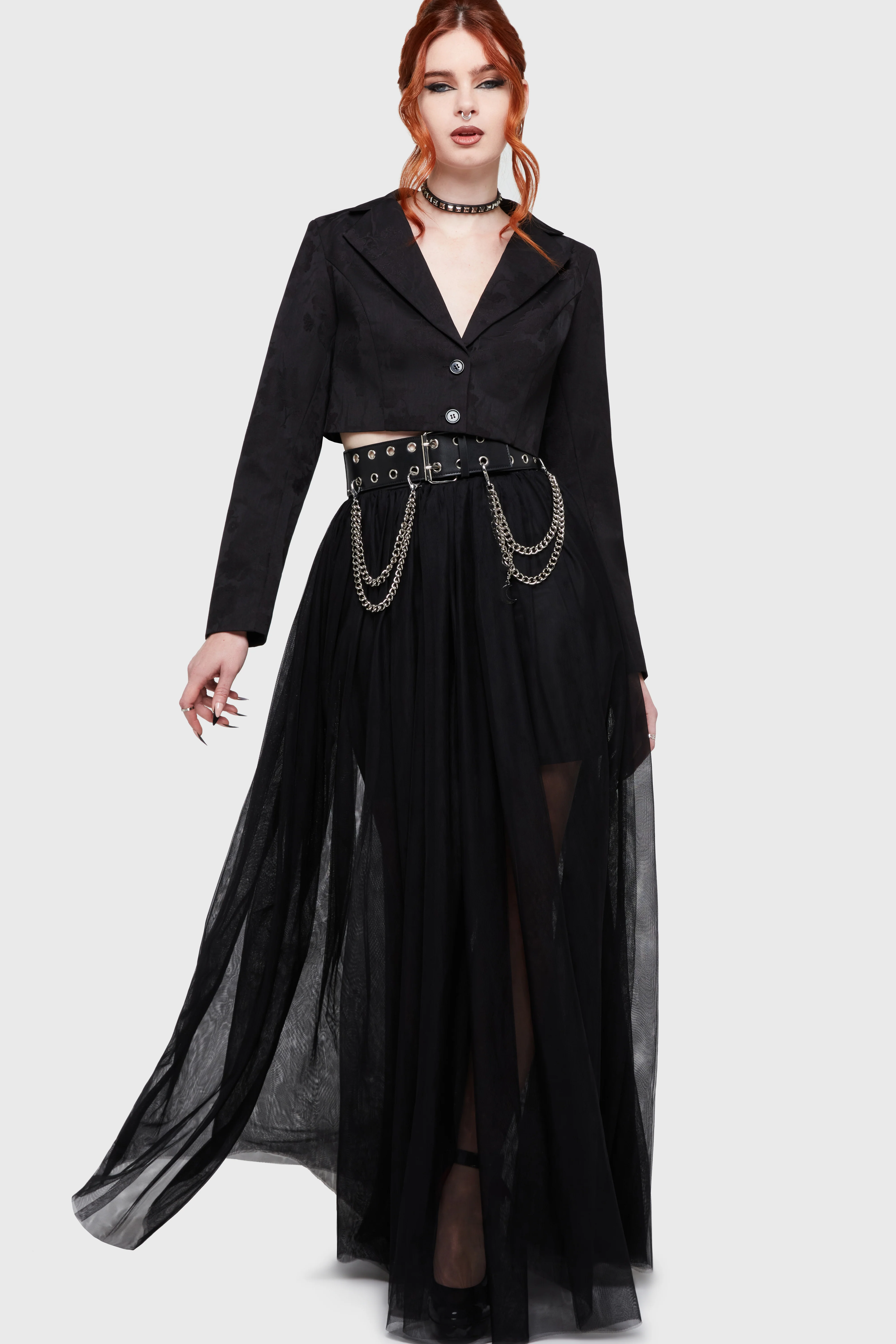 Shade Empress Maxi Skirt [Black] - Image 2