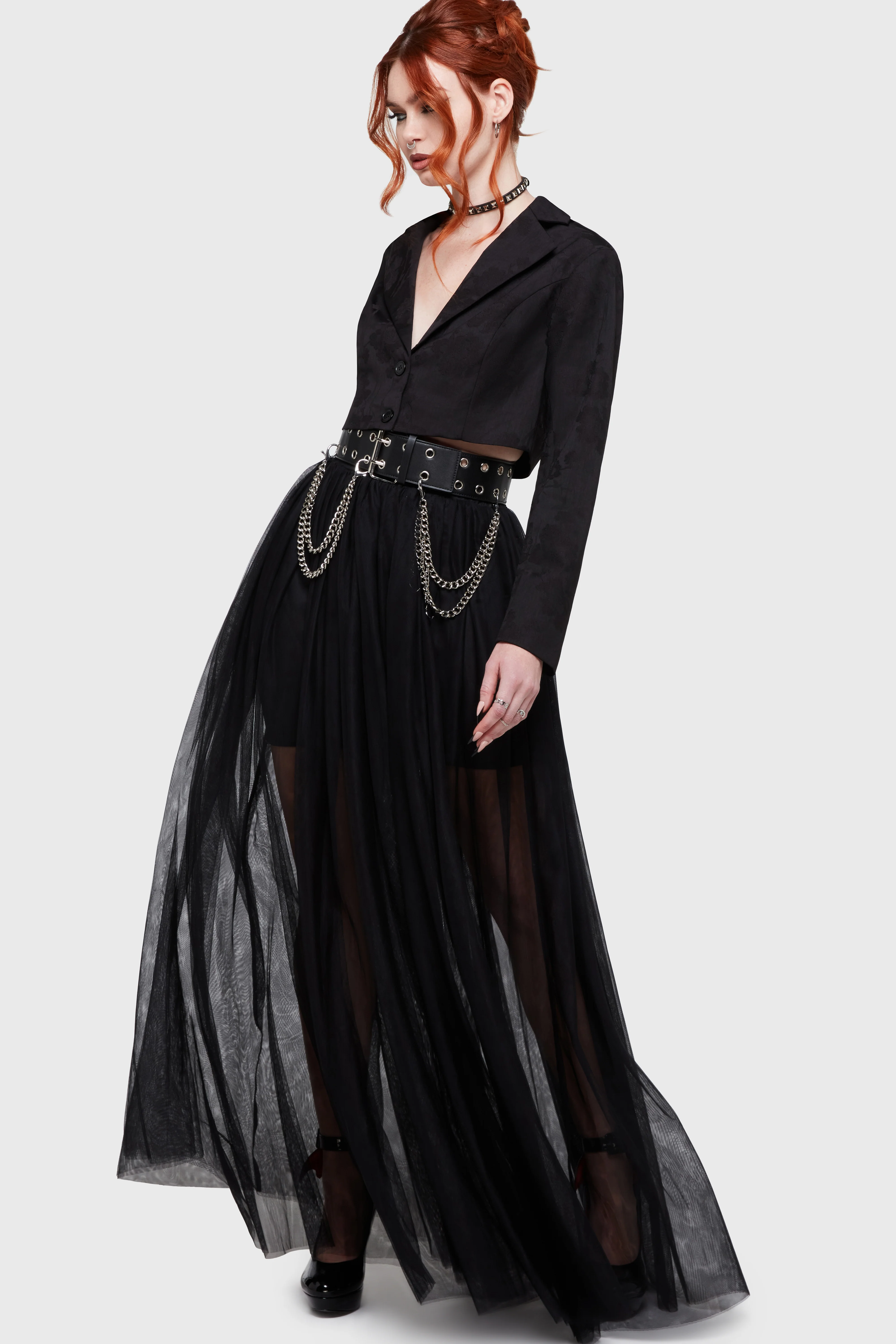 Shade Empress Maxi Skirt [Black] - Image 3