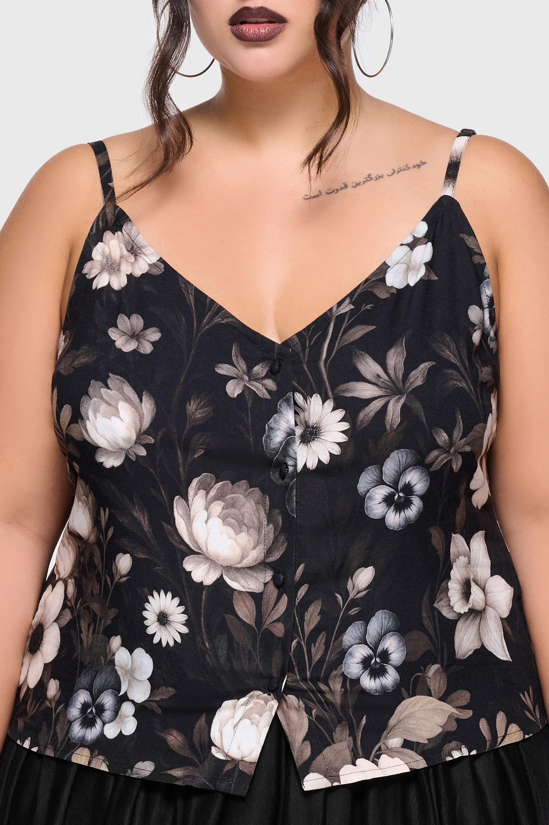 Stellar Hour Button Up Cami Top - Image 6