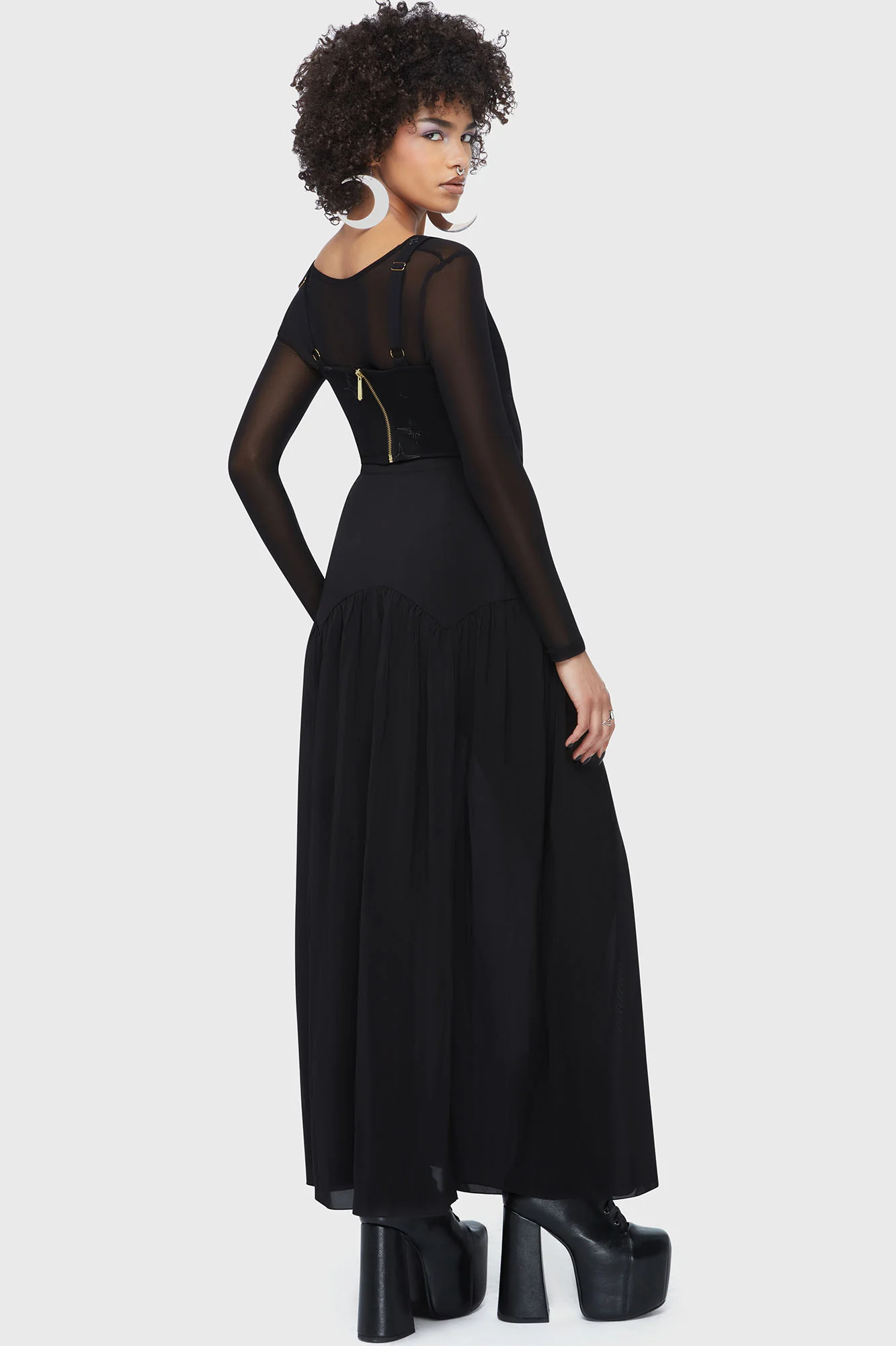 Twilight Thistle Maxi Skirt - Image 4