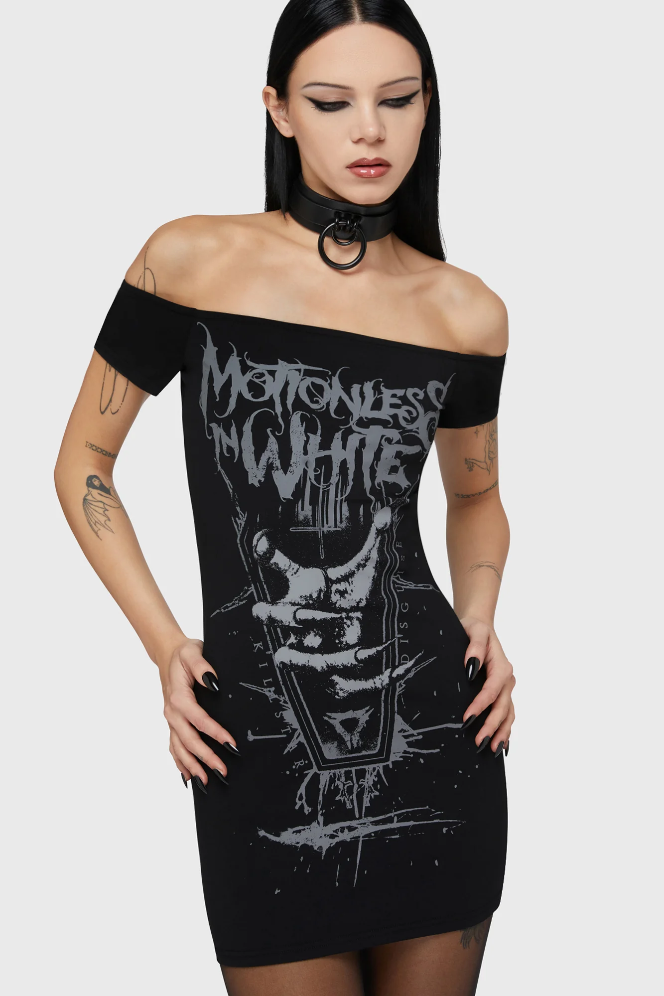 Up From Hell Bardot Dress - Image 4