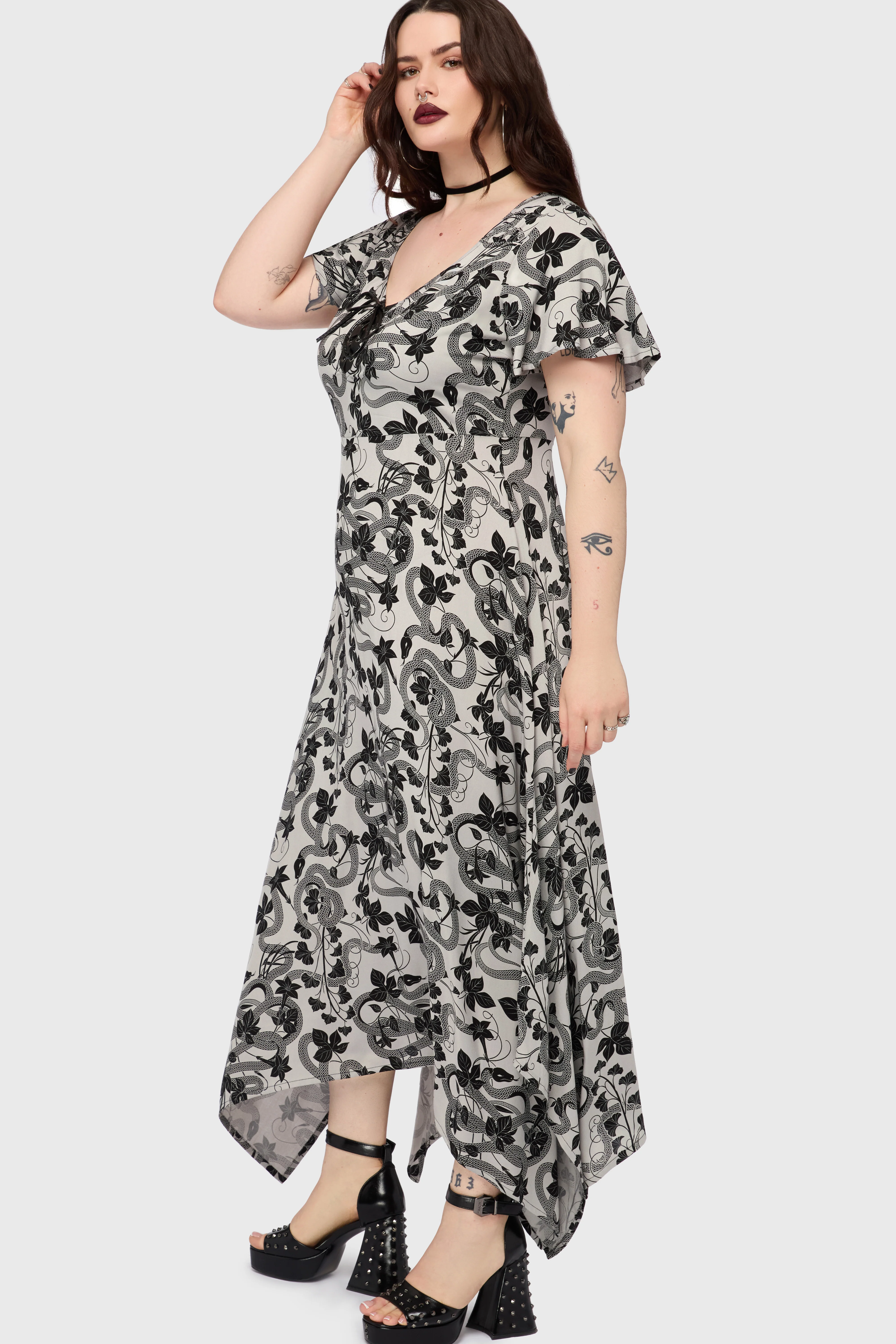 Venomous Rose Maxi Dress - Image 4