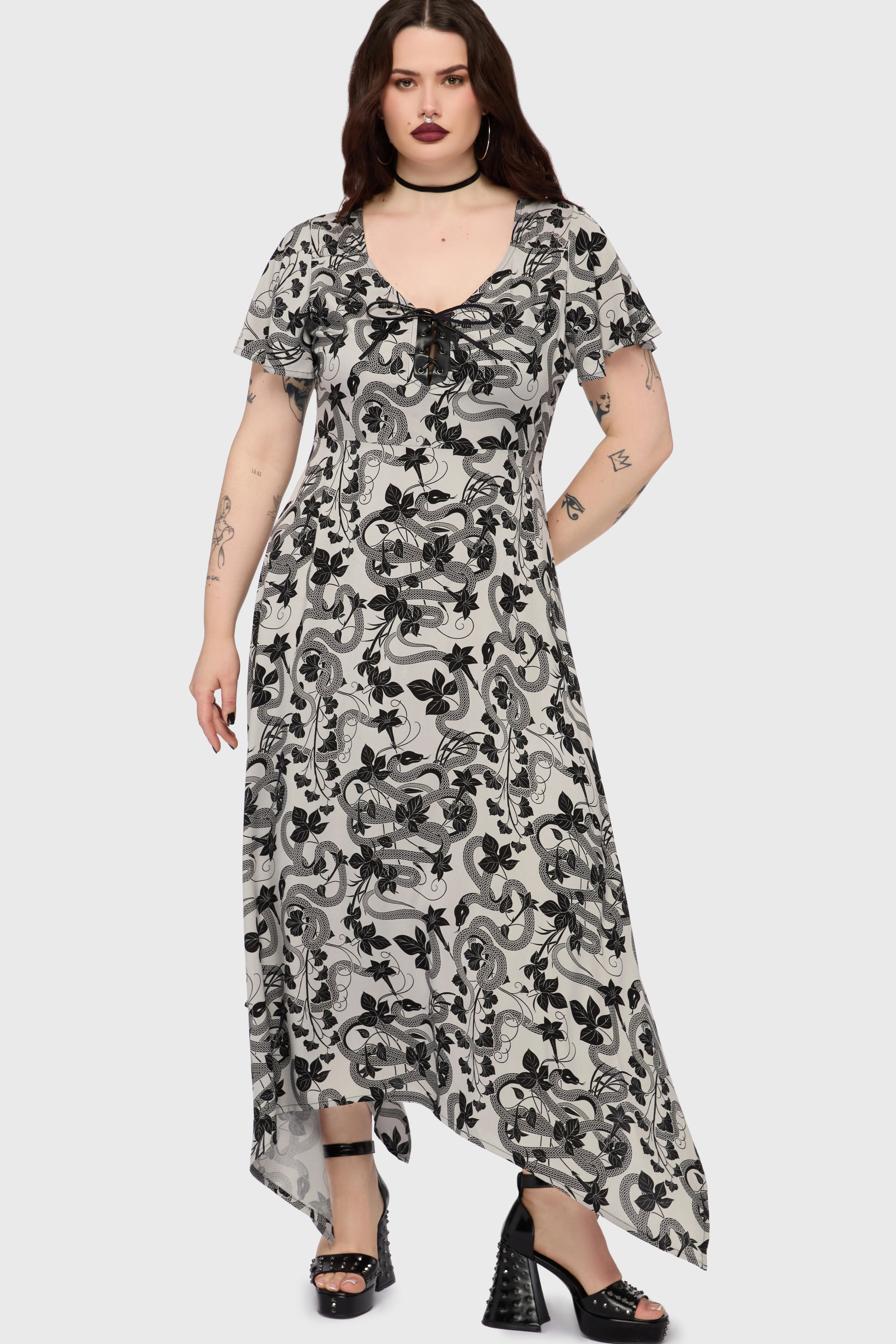 Venomous Rose Maxi Dress - Image 7
