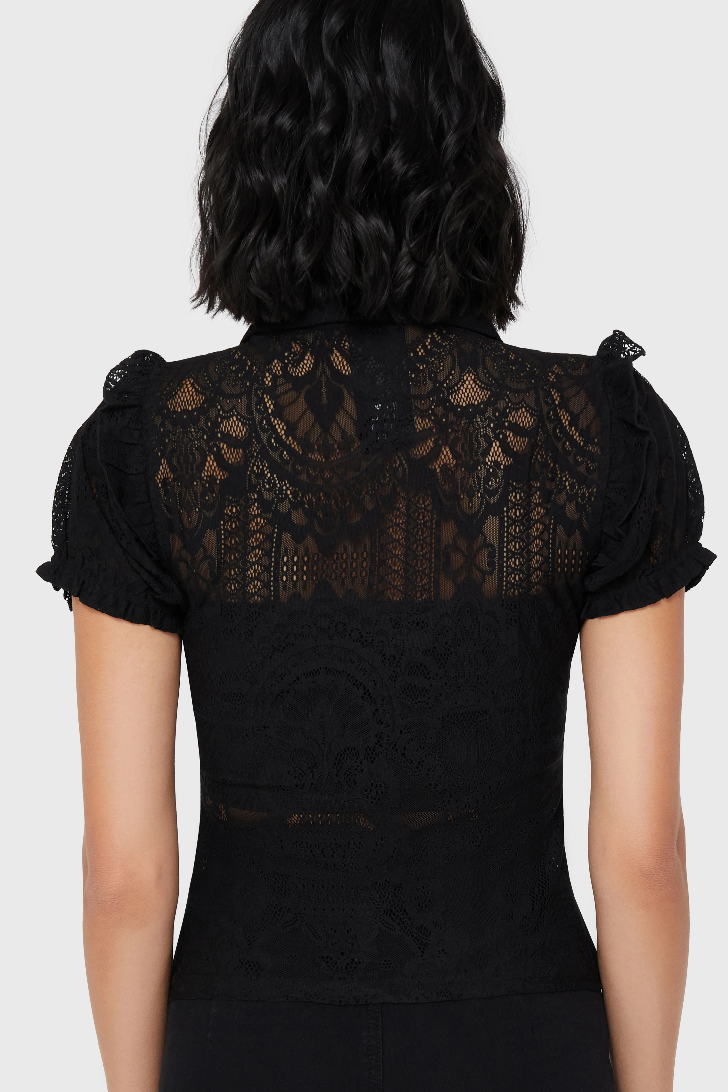 Vexina Lace Collar Blouse - Image 3