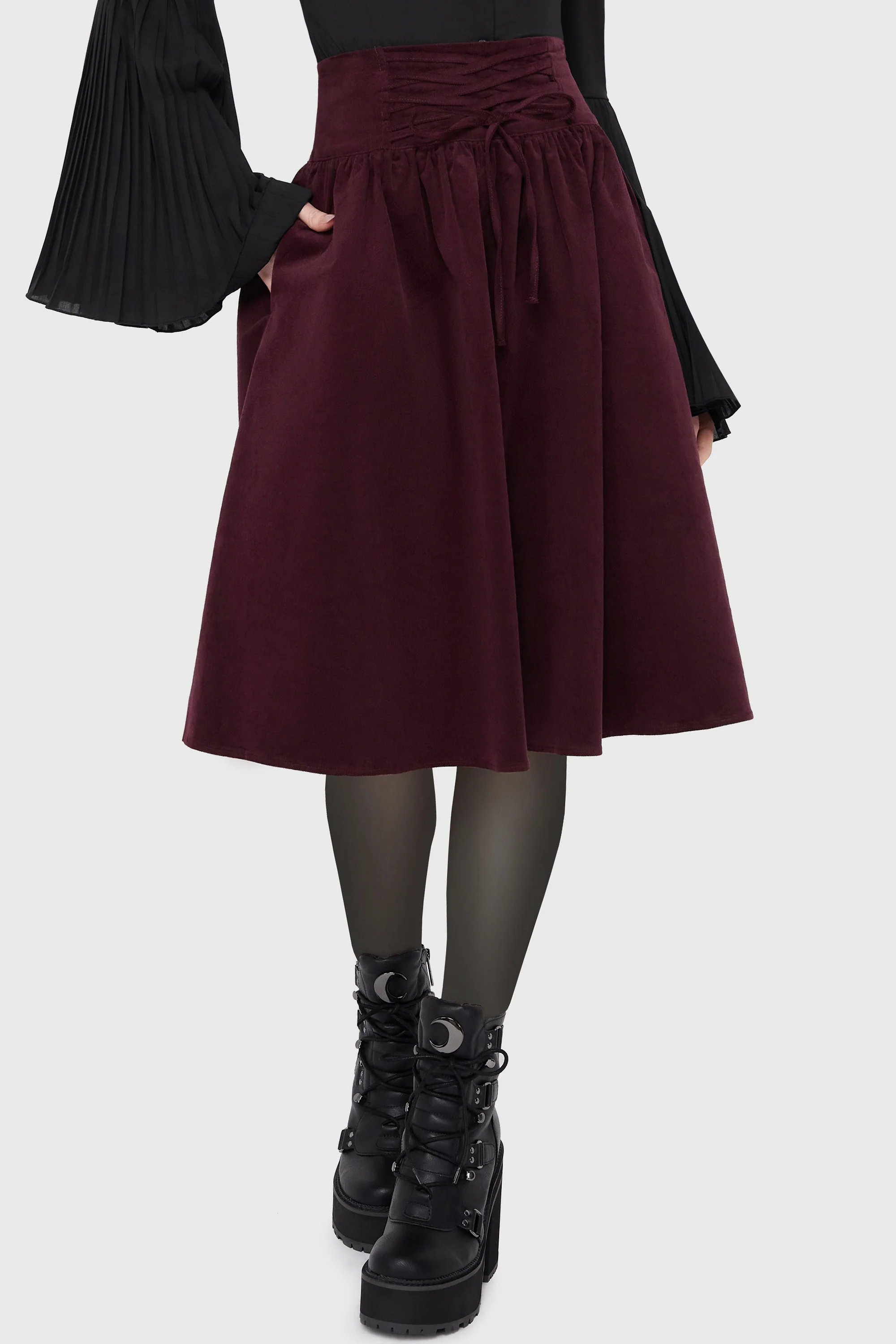Violet's Ballad Midi Skirt [Mauve] - Image 3