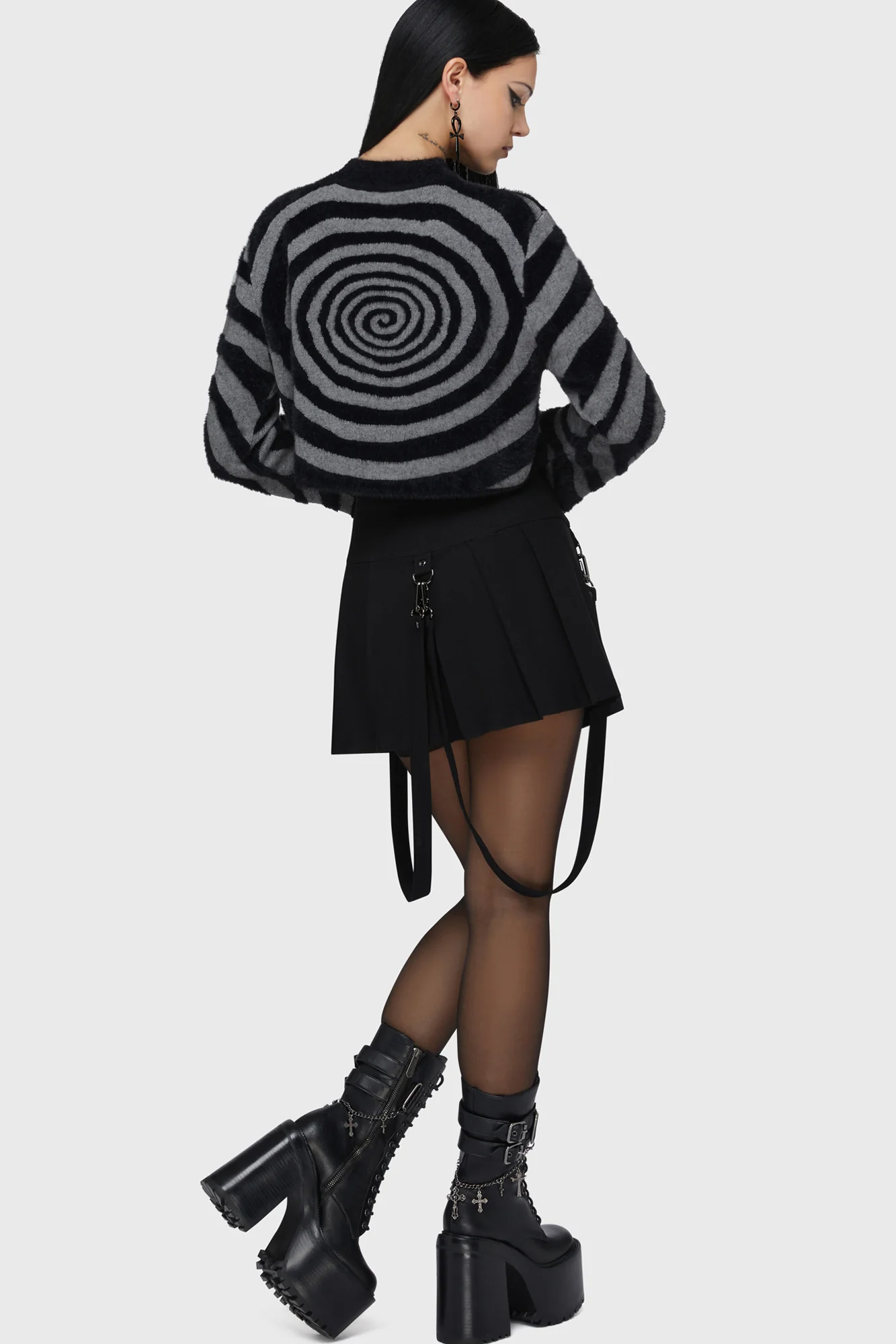 Voices Spiral Crop Sweater - Image 3