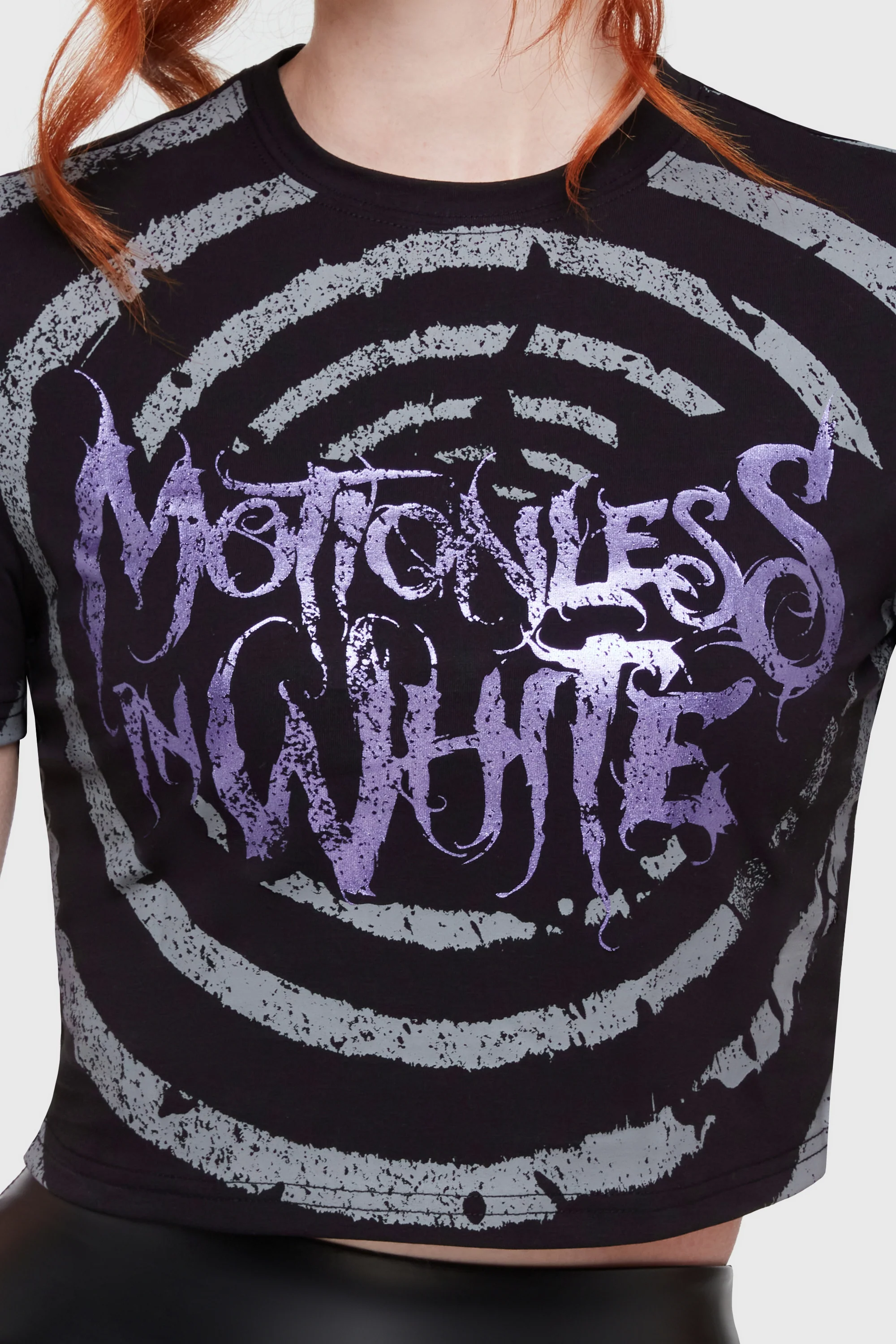 Voices Spiral Crop T-Shirt - Image 3