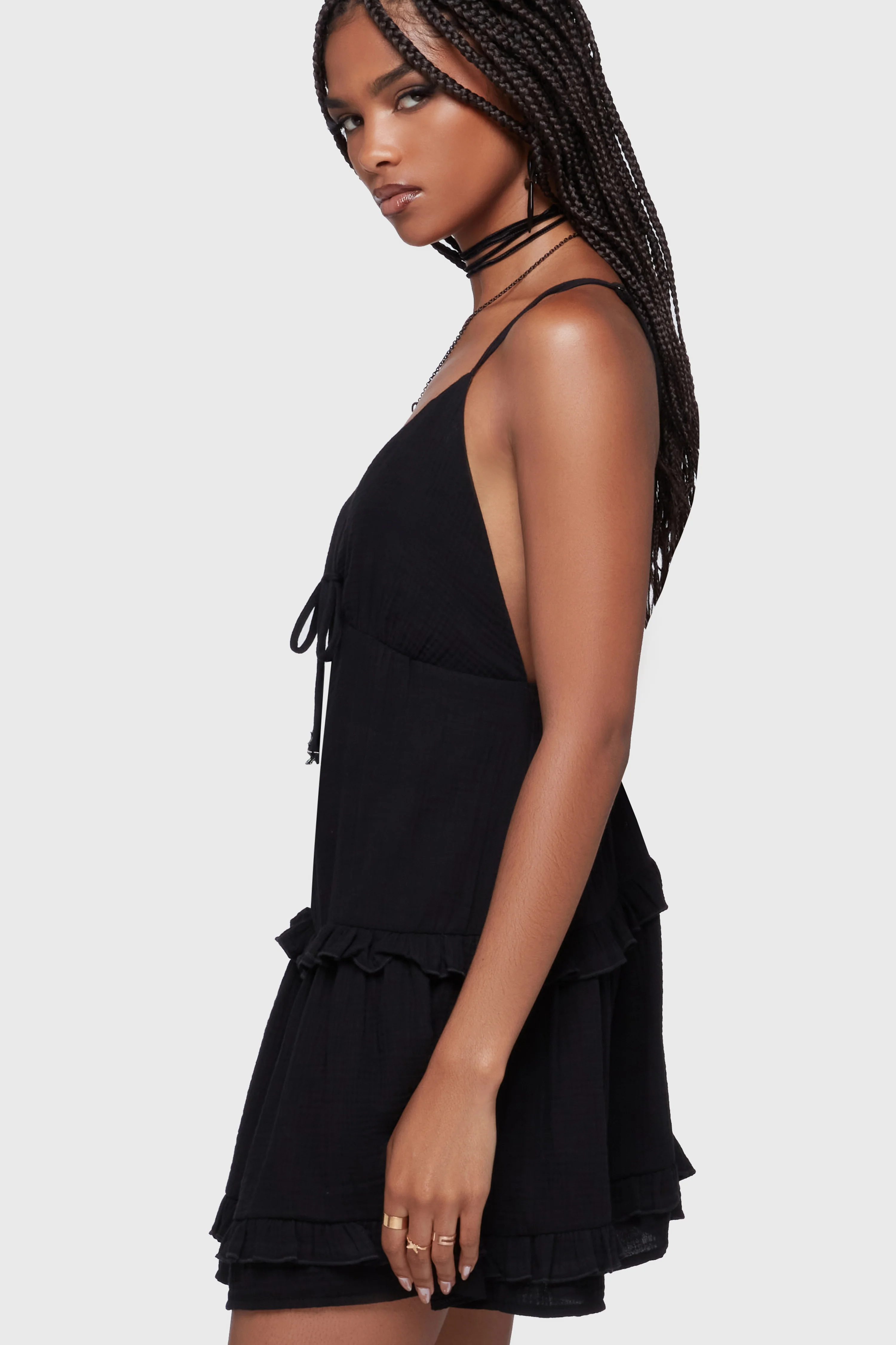 Wolfbane Cove Mini Dress [Black] - Image 3